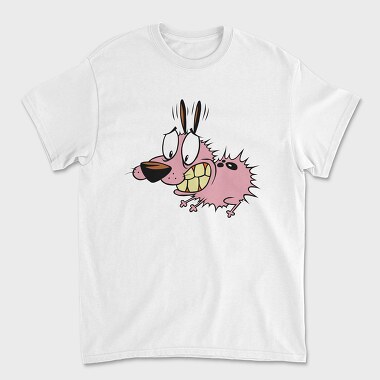 Cartoon Retro Courage the Cowardly Dog 1, Unisex Men's T-Shirt