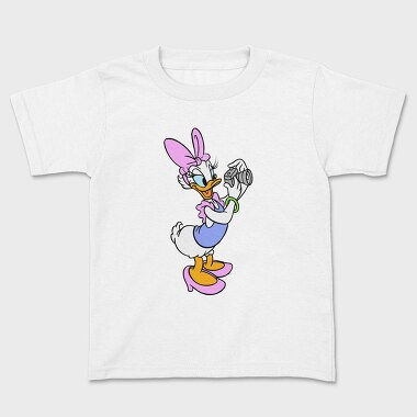 Cartoon Retro Daisy Duck 2, Kids' T-Shirt