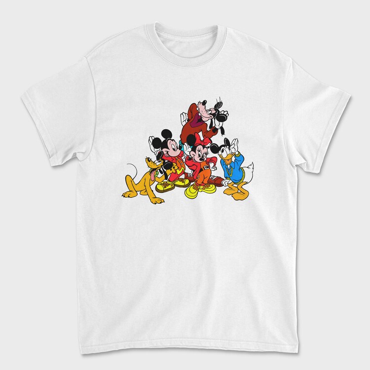 Cartoon Retro Disney 1, Унисекс Мъжка Тениска