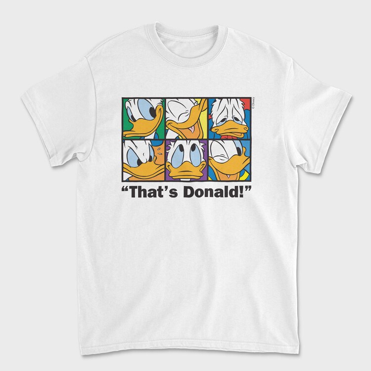 Cartoon Retro Donald Duck 1, Унисекс Мъжка Тениска