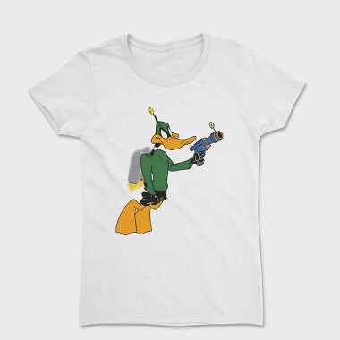 Cartoon Retro Duck Dodgers 2, Women's T-Shirt