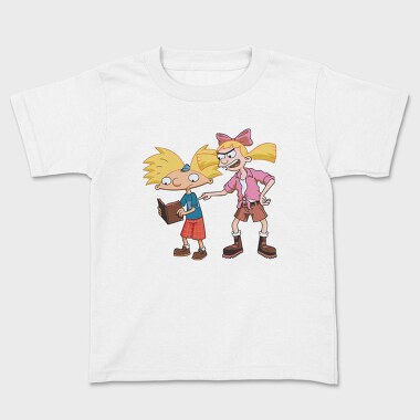 Cartoon Retro Hey Arnold 1, Детска Тениска