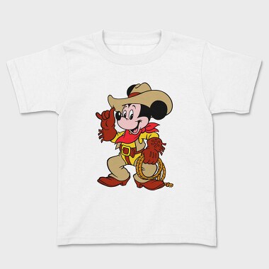 Cartoon Retro Mickey Mouse 4, Kids' T-Shirt