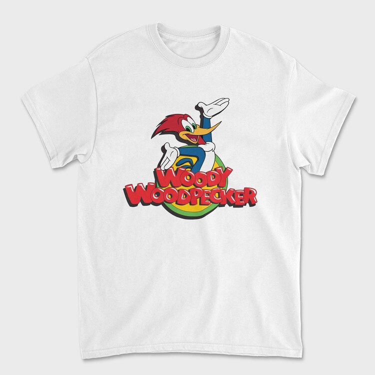 Cartoon Retro Woody Woodpecker 4, Унисекс Мъжка Тениска