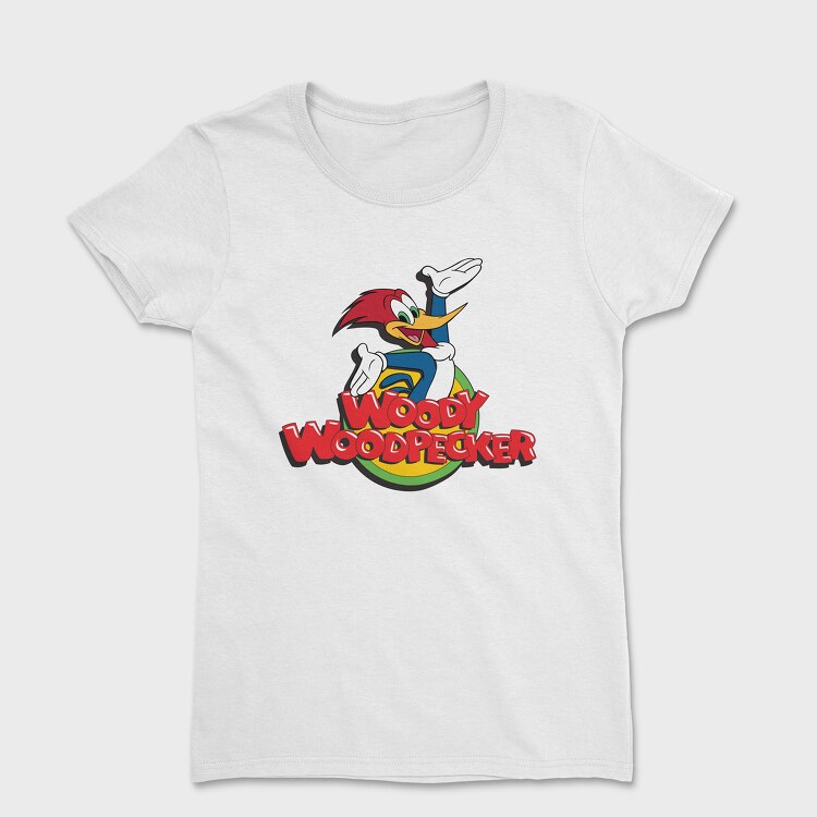 Cartoon Retro Woody Woodpecker 4, Women's T-Shirt