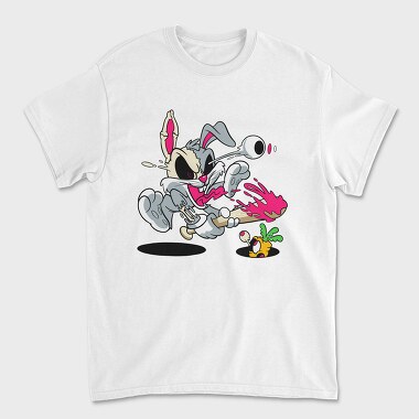 Crazy Bugs Bunny, Unisex Men's T-Shirt