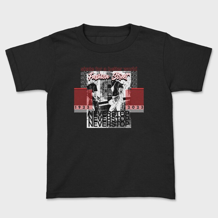 Never Stop 2, Kids' T-Shirt