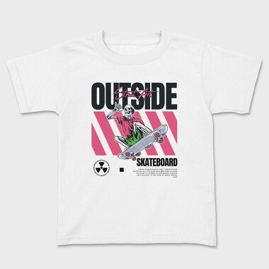 Outside Skateboard 2, Kids' T-Shirt