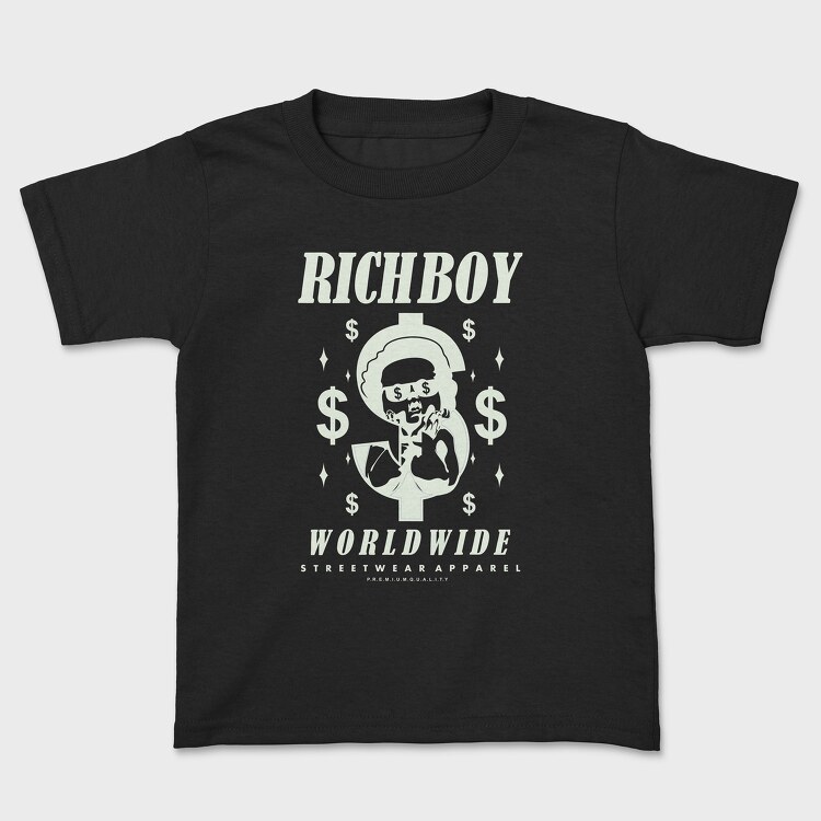 Richboy 1, Kids' T-Shirt