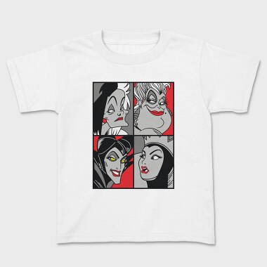 Villanas Disney Pop Art, Kids' T-Shirt