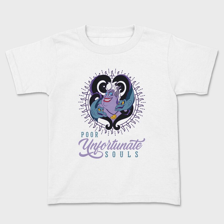 Villanas Disney Ursula A, Kids' T-Shirt