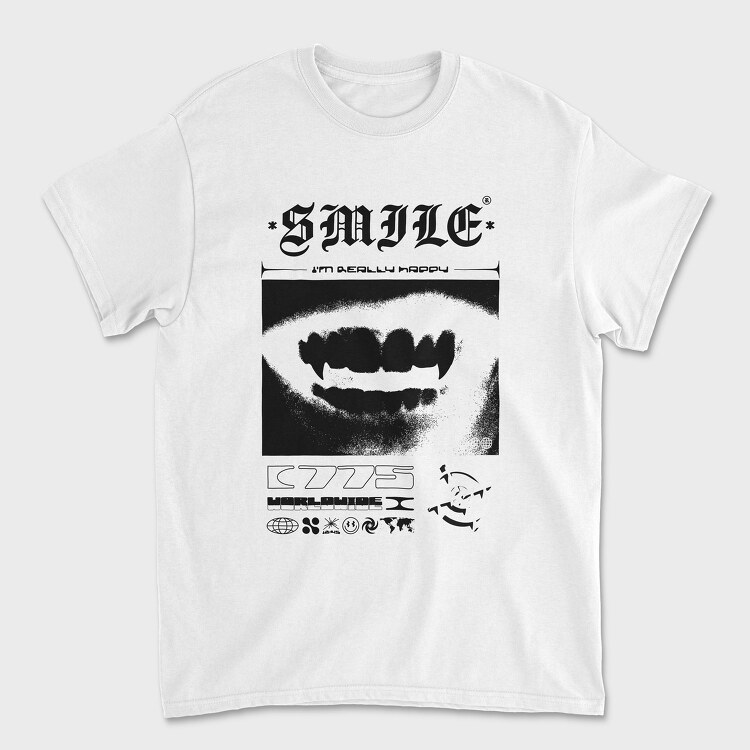 Smile 1, Unisex Men's T-Shirt