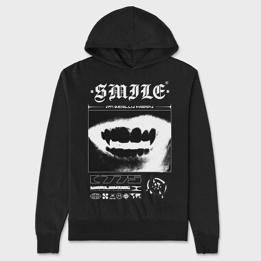 Smile 2, Unisex Men's Hoodie