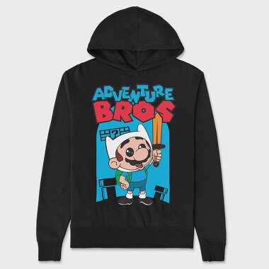 Adventure Bros Mario, Unisex Men's Hoodie