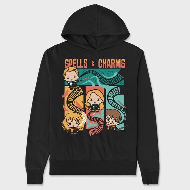 Spells and Charms Harry Potter, Unisex Men's Hoodie