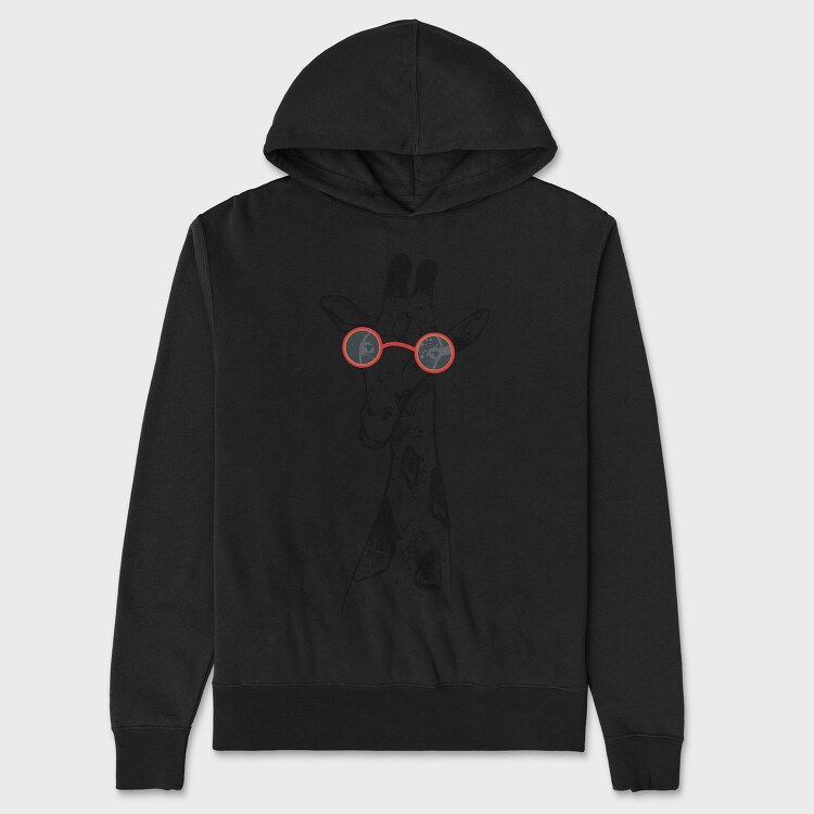 Giraffe Glass, Unisex Men's Hoodie
