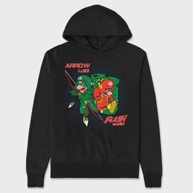 Унисекс Мъжко Суичър, Arrow Luigi Flash Mario