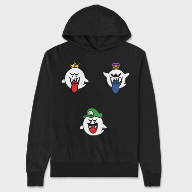 King Boo Boo Spin Boo Luigi, Unisex Men's Hoodie