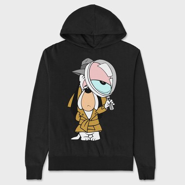 Cartoon Retro Droopy 4, Unisex Men's Hoodie