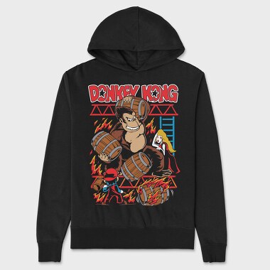 Donkey Kong, Unisex Men's Hoodie