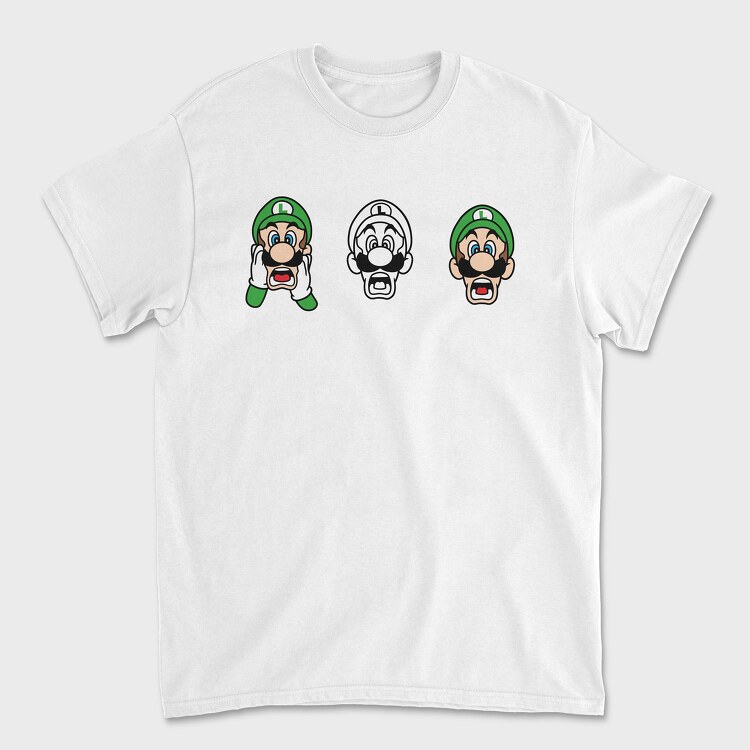 Luigi Scream 1 2, Unisex Men's T-Shirt