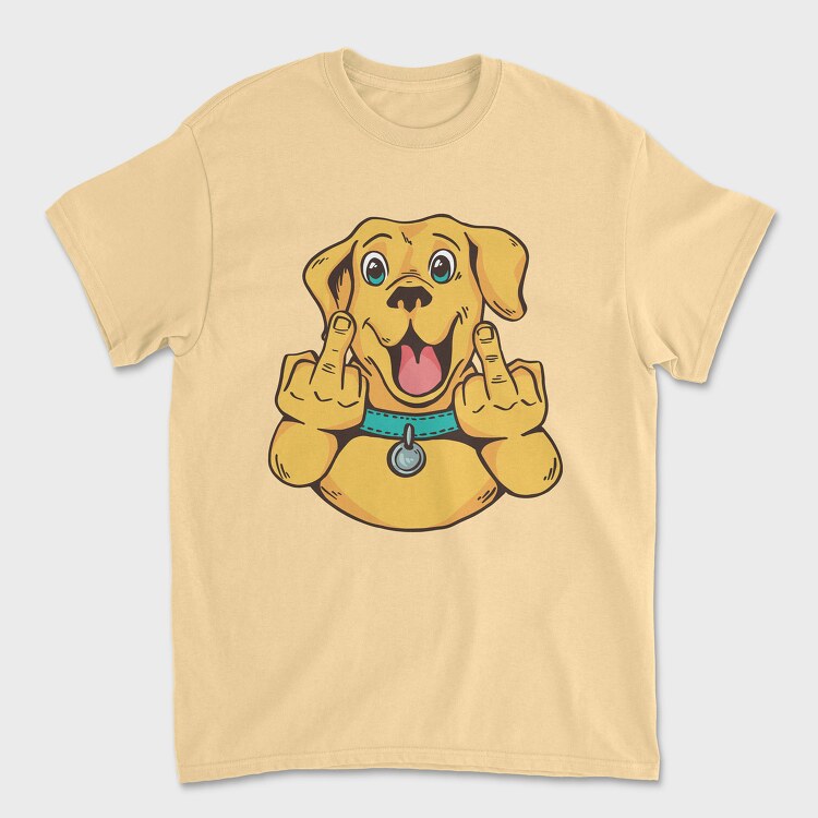 Middle Finger Labrador, Unisex Men's T-Shirt