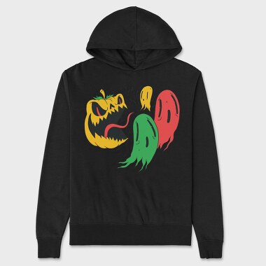 Pumpkin Ghosts, Unisex Men's Hoodie
