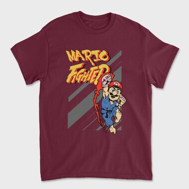 Mario Fighter, Unisex Men's T-Shirt