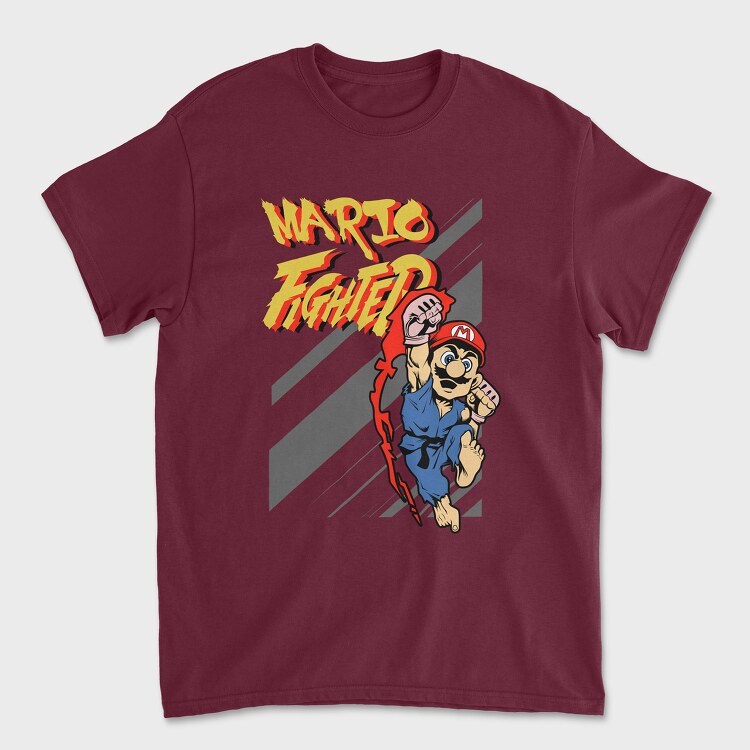 Mario Fighter, Unisex Men's T-Shirt