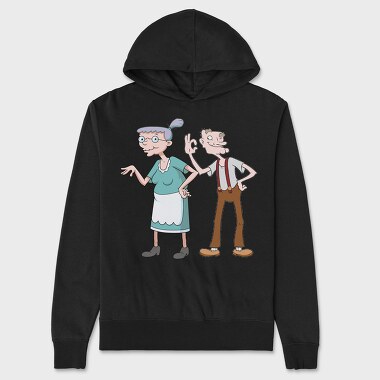 Cartoon Retro Hey Arnold 3, Unisex Men's Hoodie