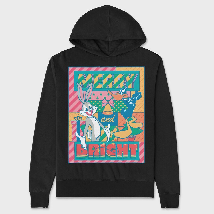 Merry and Bright, Unisex Men's Hoodie