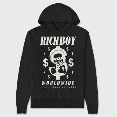 Richboy 1, Unisex Men's Hoodie