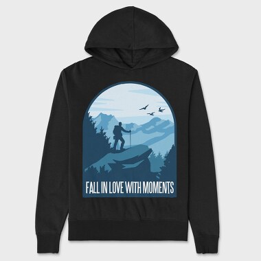 Fall In Love With Moments, Unisex Men's Hoodie