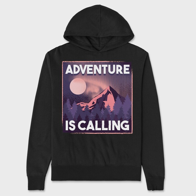 Adventure Is Calling, Unisex Men's Hoodie