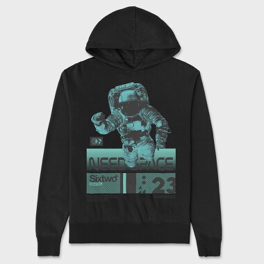 Need Space 1, Unisex Men's Hoodie