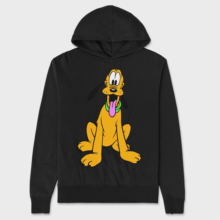 Cartoon Retro Pluto 6, Unisex Men's Hoodie