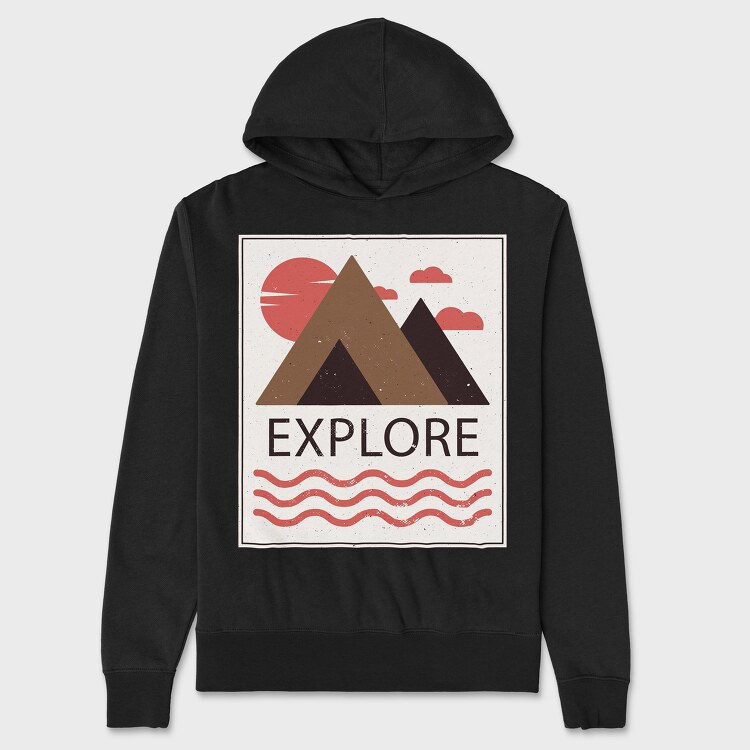 Explore, Унисекс Мъжко Суичър