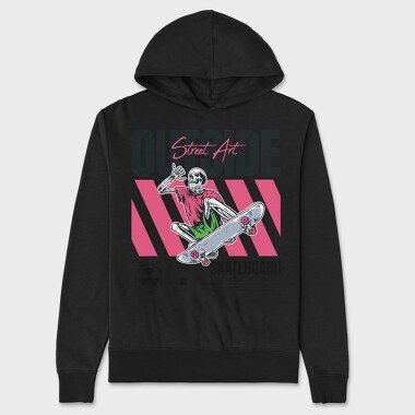 Outside Skateboard 2, Unisex Men's Hoodie
