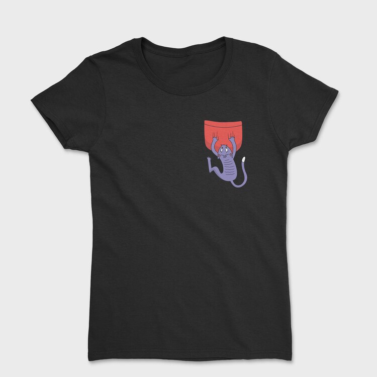 Cat Falling Pocket, Women's T-Shirt