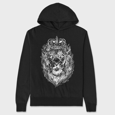 Crowned Lion, Unisex Men's Hoodie