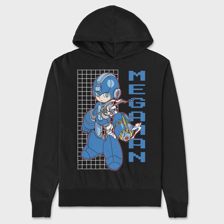 Video Game Mega Man, Unisex Men's Hoodie