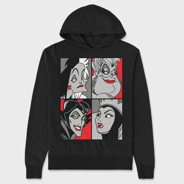 Villanas Disney Pop Art, Unisex Men's Hoodie