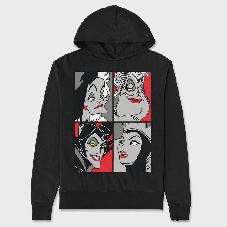Villanas Disney Pop Art, Унисекс Мъжко Суичър