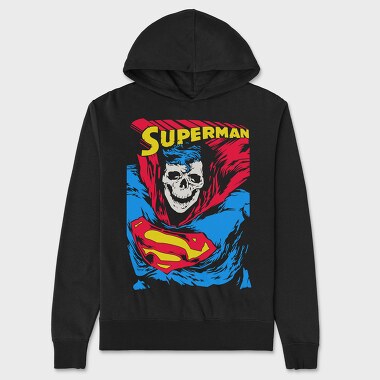 Superman Skull, Unisex Men's Hoodie