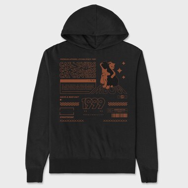Cat Lovers 1, Unisex Men's Hoodie