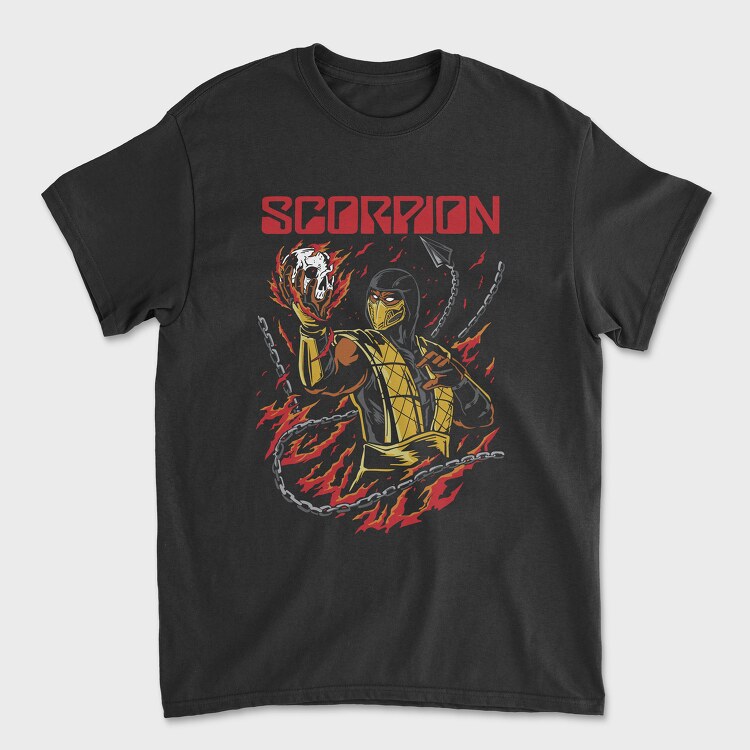 Scorpion Mortal Kombat, Unisex Men's T-Shirt