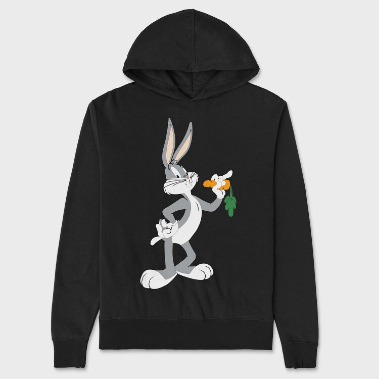 Cartoon Retro Bugs Bunny 4, Unisex Men's Hoodie