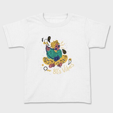 80 S Vibes Animation, Kids' T-Shirt