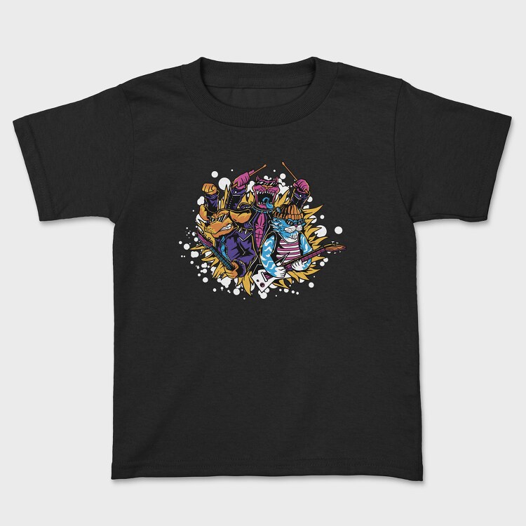 Animal Rock Band, Kids' T-Shirt