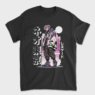Anime Pink Hair Character, Unisex Men's T-Shirt